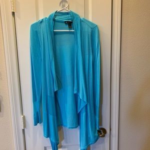 INC International Concepts Blue Sweater Wrap